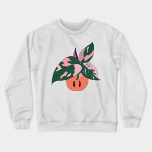 Pink Princess Philodendron Crewneck Sweatshirt